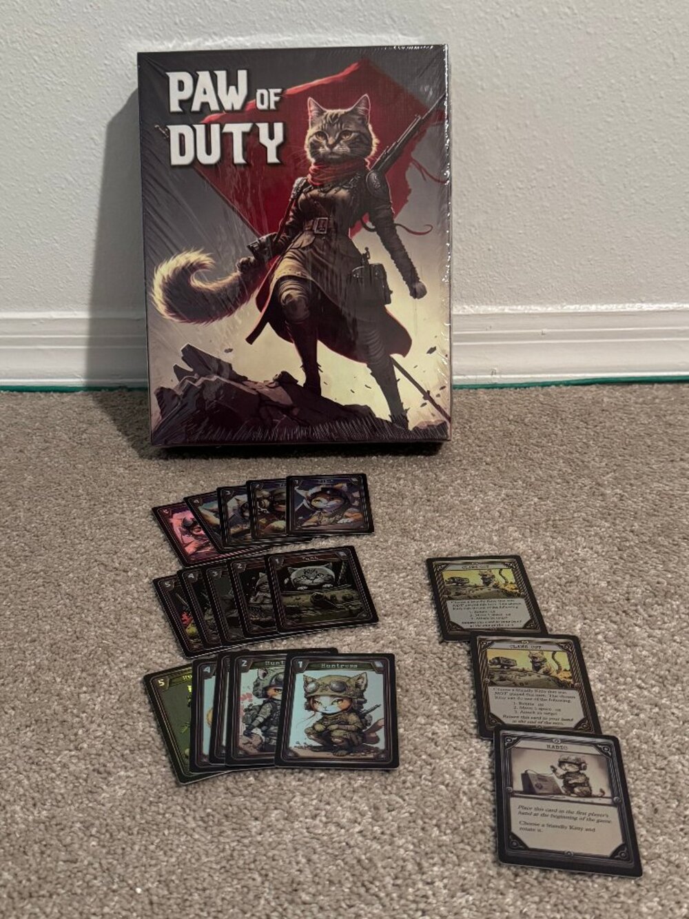 Paw of Duty Board Card Game Two Players War Room Edition Kickstarter New